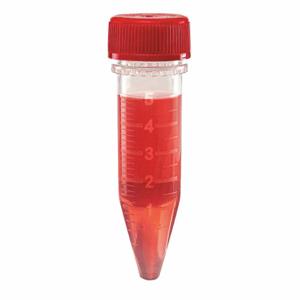 GLOBE SCIENTIFIC 111580S Centrifuge Tube, 5 ml Labware Nominal Capacity, 0.2 to 5 ml, Clear, 200 Pack | CP6MLM 55NH53