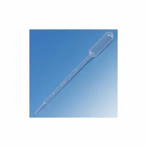 GLOBE SCIENTIFIC 137010-500 Transfer Pipette, 5 mL Capacity, Plastic, Non-Sterile, 0.25 to 1mL, 500 PK | CP6MHU 52JX57