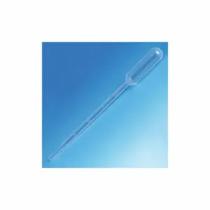 GLOBE SCIENTIFIC 137038 Transfer Pipette, 5 mL Capacity, Plastic, Sterile, 0.25 to 1mL, 145 mm Length, 400 PK | CP6MJB 52JX61