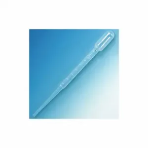 GLOBE SCIENTIFIC 138070-500 Transfer Pipette, 5 mL Capacity, Plastic, Non-Sterile, 0.5 to 2.25mL, 500 PK | CP6MHV 52JX74