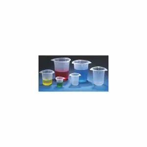 GLOBE SCIENTIFIC 3640 Beaker, Polypropylene, 1.69 oz Labware Capacity, Disposable, 100 Pack | CP6MAW 46AX38