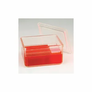 GLOBE SCIENTIFIC 513210 Staining Jar, 89 x 70 x 60 mm Size, Polymethylpentene, Clear, PK 4 | CE9FNA 55FH83