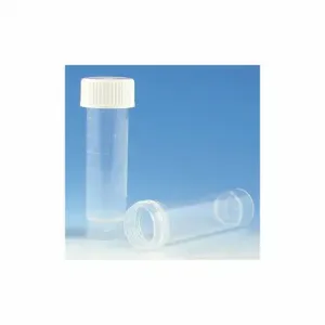 GLOBE SCIENTIFIC 6101S Transport Tube, 5 mL Labware Nominal Capacity - Metric, 1 to 5 mL, Plastic, 500 PK | CR3BME 52JV50