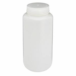 GLOBE SCIENTIFIC 7011000 Bottle, 33.8 oz Labware Capacity, HDPE, Includes Closure, Unlined, 6 Pack | CP6MEK 55NG71