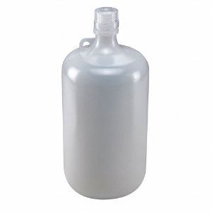 GLOBE SCIENTIFIC 7074000 Narrow Mouth Round Bottle, Sampling, Plastic, 4L Capacity, Natural | CE9VFG 55NH38