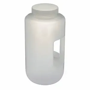 GLOBE SCIENTIFIC 7154000 Bottle, 135 oz Labware Capacity - English, Polypropylene, Includes Closure, Unlined | CP6MDU 55NG75