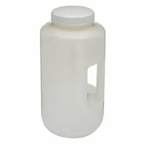 GLOBE SCIENTIFIC 7174000 Bottle, 135 oz Labware Capacity - English, HDPE, Includes Closure, Unlined | CP6MFP 55NG73