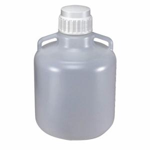 GLOBE SCIENTIFIC 7240010 Carboy, Cylindrical, Integral Shoulder Carboy/Jerrican/Jug Handle, Autoclavable | CP6MKQ 55NH21
