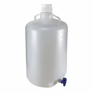 GLOBE SCIENTIFIC 7220050 Carboy, Cylindrical, Integral Shoulder Carboy/Jerrican/Jug Handle, Autoclavable | CP6MKK 55NH13