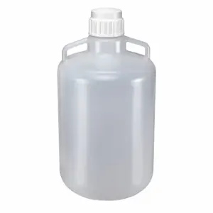 GLOBE SCIENTIFIC 7240020 Carboy, Cylindrical, Integral Shoulder Carboy/Jerrican/Jug Handle, Autoclavable | CP6MKH 55NH22