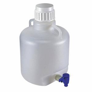 GLOBE SCIENTIFIC 7270010 Carboy, Cylindrical, Integral Shoulder Carboy/Jerrican/Jug Handle, Includes Closure | CP6MKZ 55NH14