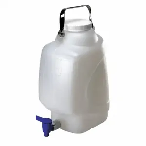 GLOBE SCIENTIFIC 7310010 Carboy, Rectangular, Integral Shoulder Carboy/Jerrican/Jug Handle, Includes Closure | CP6MLC 55NH24