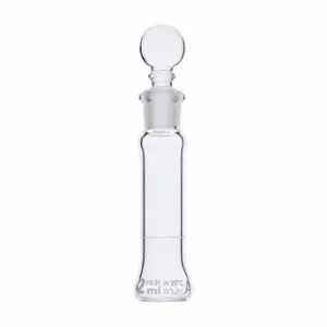 GLOBE SCIENTIFIC 8200002 Volumetric Flask, 2 mL Labware Capacity - Metric, Type I Borosilicate Glass | CP6MZZ 793W18