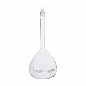 GLOBE SCIENTIFIC 8202000 Volumetric Flask, 2000 mL Labware Capacity - Metric, Type I Borosilicate Glass | CP6NAA 793W28