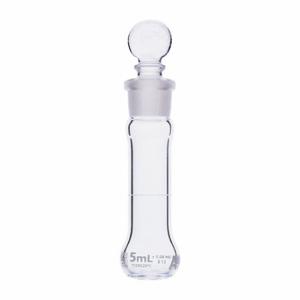 GLOBE SCIENTIFIC 8230005 Volumetric Flask, 5 mL Labware Capacity - Metric, Type I Borosilicate Glass | CP6NAJ 793W29