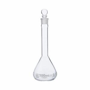 GLOBE SCIENTIFIC 8230100 Volumetric Flask, 100 mL Labware Capacity - Metric, Type I Borosilicate Glass | CP6MZY 793W34