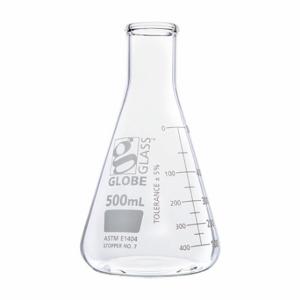 GLOBE SCIENTIFIC 8400500 Erlenmeyer Flask, 500 Ml Labware Capacity - Metric, 6 PK | CP6MMM 793VZ7