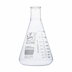 GLOBE SCIENTIFIC 8402000 Erlenmeyer Flask, 2000 Ml Labware Capacity - Metric, 4 PK | CP6MME 793VZ9