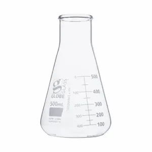 GLOBE SCIENTIFIC 8410500 Erlenmeyer Flask, 500 Ml Labware Capacity - Metric, 6 PK | CP6MMN 793W03