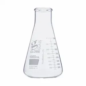 GLOBE SCIENTIFIC 8411000 Erlenmeyer Flask, 1000 Ml Labware Capacity - Metric, 6 PK | CP6MMA 793W04