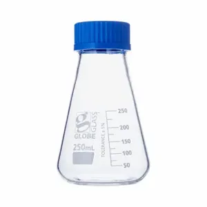 GLOBE SCIENTIFIC 8420250 Erlenmeyer Flask, 250 Ml Labware Capacity - Metric, 6 PK | CP6MMJ 793W05