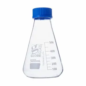 GLOBE SCIENTIFIC 8420500 Erlenmeyer Flask, 500 Ml Labware Capacity - Metric, 6 PK | CP6MMP 793W06