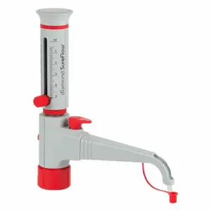 GLOBE SCIENTIFIC GBTD-R-05 Bottle Top Dispenser, 0.5 to 5 ml, 0.1 ml Graduations | CP6MDD 784GL3