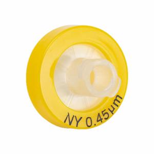 GLOBE SCIENTIFIC SF-NYLN-4513 Syringe Filter, 13 mm Membrane Dia, 0.45 um Pore Size, Nylon, 100 PK | CP6MVR 792XR5
