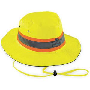 ERGODYNE 23259 Ranger Hat, Lime, S/M Size, Hi-Visibility | AX3MNP 1CXK9