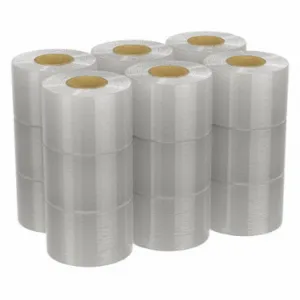 GOODWRAPPERS 15A902 Stretch Wrap, 90 Ga Gauge, 3 Inch Overall Width, 1000 Ft Overall Length, Clear, 18 PK | CP6NXB