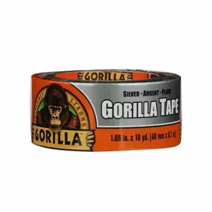 GORILLA 105463 Duct Tape, Gorilla, Heavy Duty 7/8 Inch X 10 Yd, Silver, Continuous Roll, Pack Qty | CP6NYM 787ER5