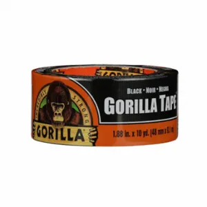 GORILLA 105631 Duct Tape, Gorilla, Heavy Duty 7/8 Inch X 10 Yd, Black, Continuous Roll, Pack Qty | CP6NYL 787ER3