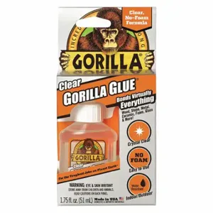 GORILLA 4500102 Glue, General Purpose, 1.75 fl oz, Bottle, Clear | CP6NXP 453U44