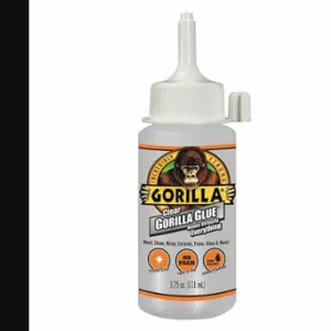 GORILLA 4537502 Glue, General Purpose, 3.75 fl oz, Bottle, Clear | CP6NXT 453U45