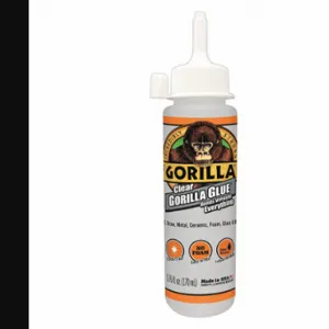 GORILLA 4572502 Glue, General Purpose, 5.75 fl oz, Bottle, Clear | CP6NXV 499L87