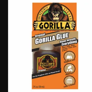 GORILLA 5000201 Glue, General Purpose, Interior/Exterior, 2 fl oz, Bottle, Tan | CP6NXX 1TLZ9