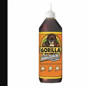 GORILLA 5003601 Glue, General Purpose, Interior/Exterior, 36 fl oz, Bottle, Tan | CP6NXY 1TMA4