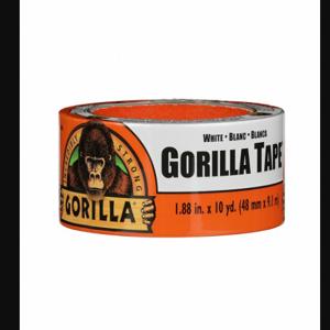 GORILLA 6010002 Duct Tape, Gorilla, Heavy Duty 7/8 Inch X 10 Yd, White, Continuous Roll, Pack Qty | CP6NYN 55FJ89