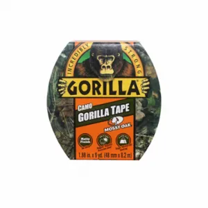 GORILLA 6010902 Duct Tape, Gorilla, Heavy Duty, 1 7/8 Inch X 9 Yd, Camouflage, Continuous Roll, Pack Qty 1 | CP6NYU 36C205