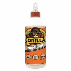 GORILLA 6206001 Wood Glue, Std Working Time, Interior/Exterior, 36 fl oz, Bottle, Translucent Tan | CP6NYD 55FJ86