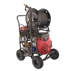 GORLITZ GO 4000 Drain Cleaning Machine, Gas Jetter, 18 Hp, 3/8 Inch Size, 3000 Ft. Length | CH3MXH