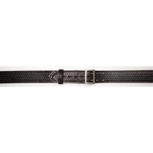 GOULD & GOODRICH INC. F/LB49-44W Duty Belt, 44 Inch, 2 1/4 Inch Width, Black Weave, Leather, Basketweave | CP6PEV 40P053