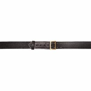 GOULD & GOODRICH INC. F/LB49-26WBR Duty Belt, 26 Inch, 2 1/4 Inch Width, Black Weave, Leather, Basketweave | CP6PAP 40P018