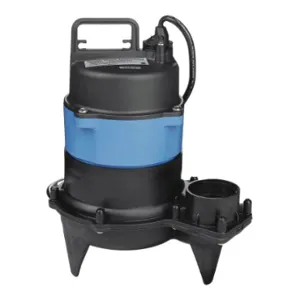 GOULDS WATER TECHNOLOGY WW0511 Sewage Ejector Pump, 1/2, 110V AC, No Switch Included, 2 Inch Max. Dia Solids | CP6PTC 40GT81