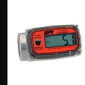 GPIMETERS 01A31GM Electronic Fuel Meter, Turbine, 3 To 30 gpm Flow Range, 1 FNPT | AB4JGT 1YEF6 / 113255-1