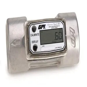 GPIMETERS A1Q9GMA200NA2 Electronic Flowmeter, Turbine, 30 to 300 gpm Flow Range, 2 FNPT | CH6HEX 61CV13