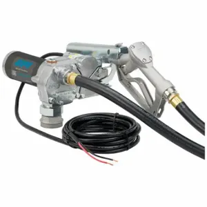 GPIMETERS M-150S-MU Fuel Transfer Pump, 12 VDC, 15 GPM GPM, 12 ft Hose Length, Cast Aluminum, Manual, 1/5 | CP6PTV 56FK27