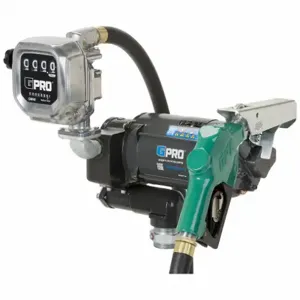 GPIMETERS PRO35-115AD/QM40G8N Fuel Transfer Pump, 115 VAC, 35 GPM GPM, 18 ft Hose Length, Cast Iron, Auto, 3/4 | CP6PTQ 56FK41