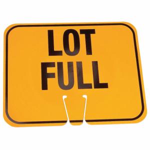 GRAINGER 03-550-LF Traffic Cone Sign, Plastic, 10 1/2 Inch Height, Orange/Black, Lot Full | CQ7QXF 6FGL7