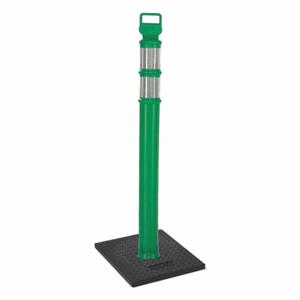 GRAINGER 03-747GRBCG Delineator Post, Meets Mutcd Requirements, Portable, Green, 45 Inch Overall Ht | CQ7RCA 26L005